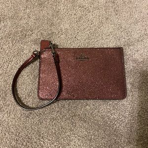 NWOT Coach Wristlet Metallic Sparkle